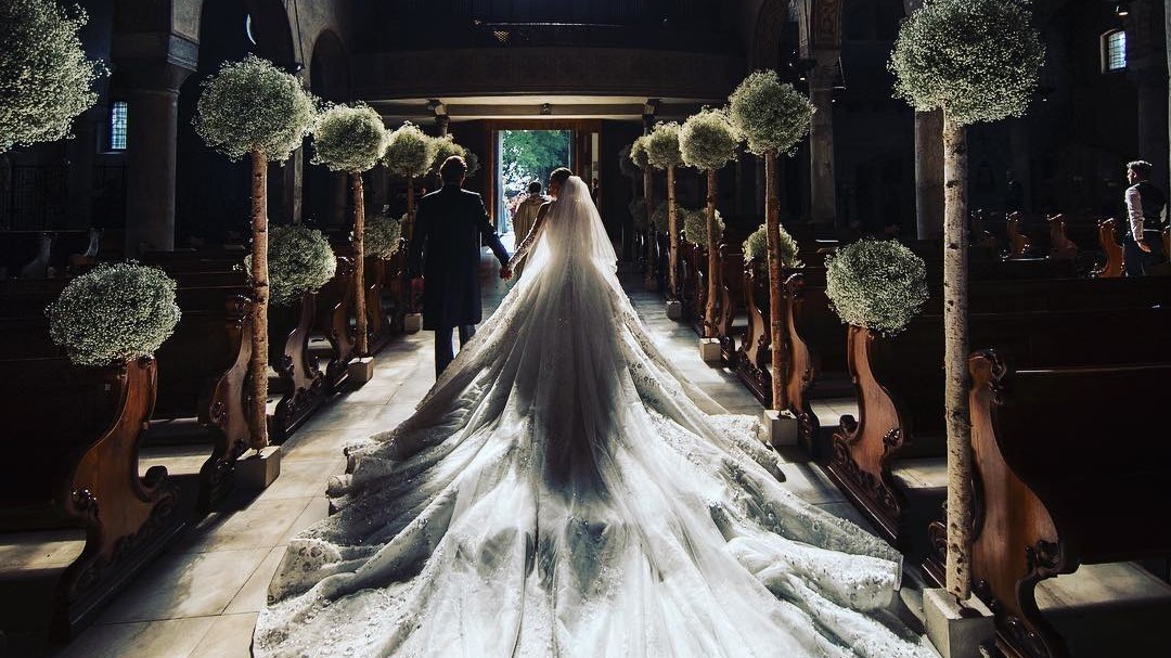 Michael cinco swarovski 2025 wedding gown