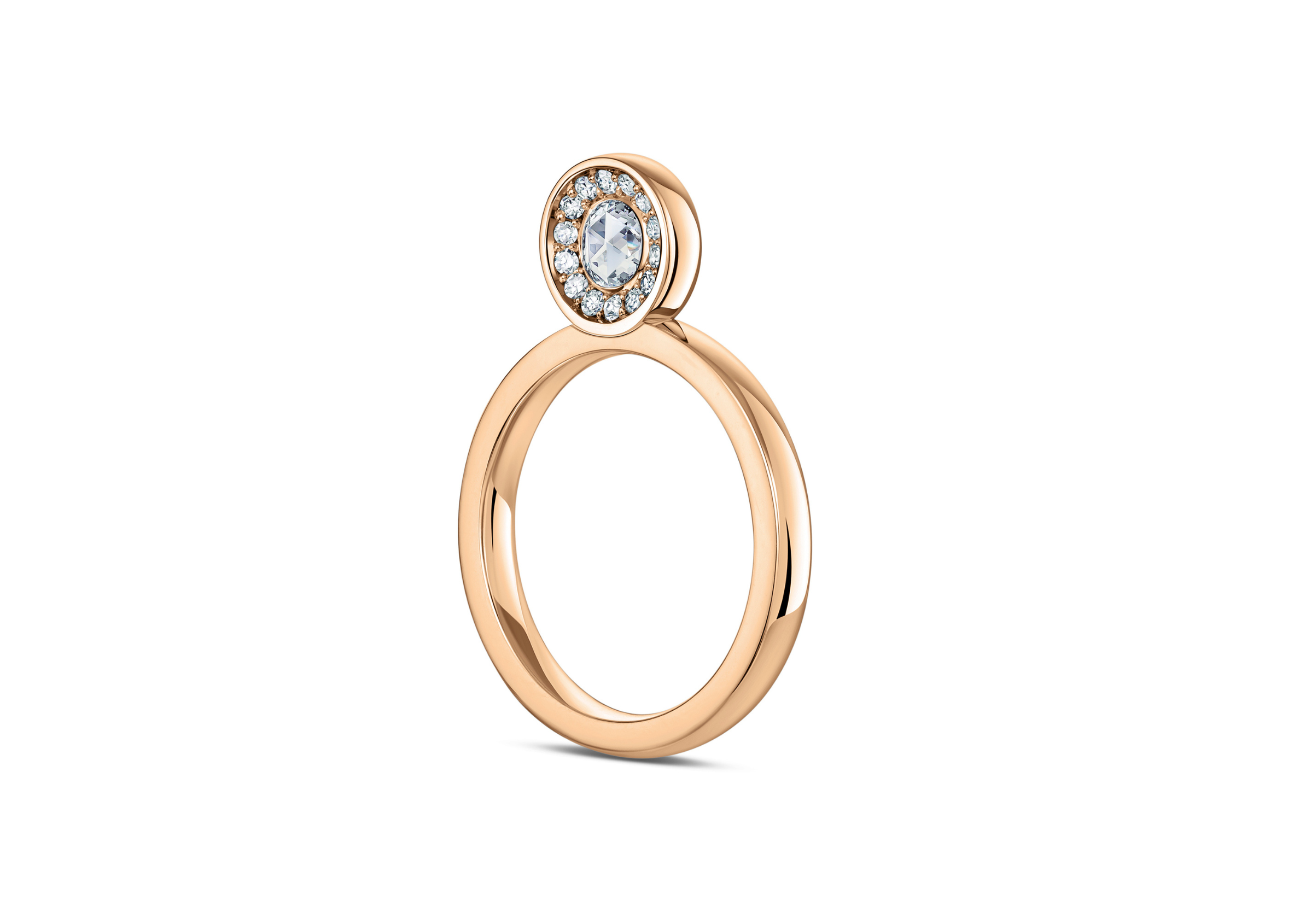 THIS DOUBLE-SIDED ROSE CUT DIAMOND IS HYPNOTIC
